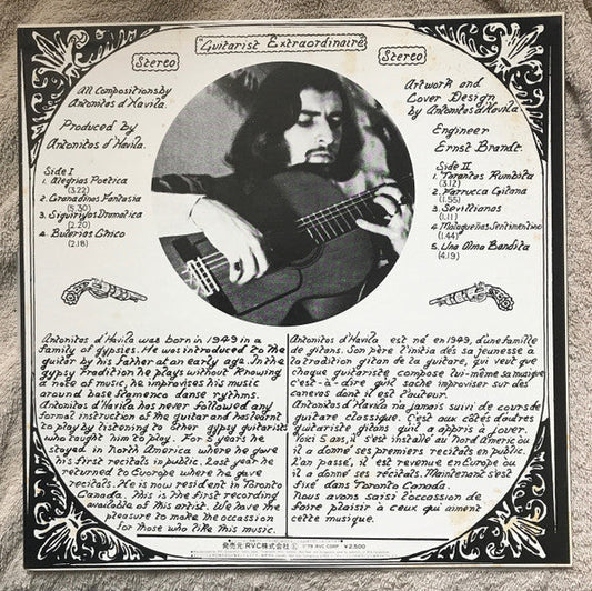 Antonitas D'Havila - Flamenco Guitar Vol. 1 (Vinyl, LP) Near Mint (NM or M-) / Very Good Plus (VG+)