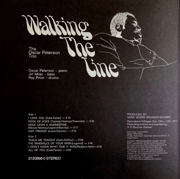 The Oscar Peterson Trio - Walking The Line (Vinyl, LP, Album) Very Good Plus (VG+) / Very Good Plus (VG+)