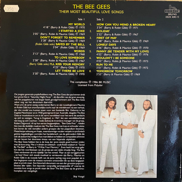 Bee Gees - Their Most Beautiful Love Songs (Vinyl, LP, Compilation) Good Plus (G+) / Good Plus (G+)