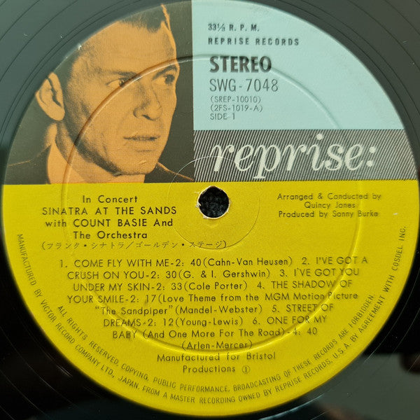 Frank Sinatra - Sinatra At The Sands (2xVinyl, LP, Album, Stereo) Very Good Plus (VG+) / Very Good Plus (VG+)