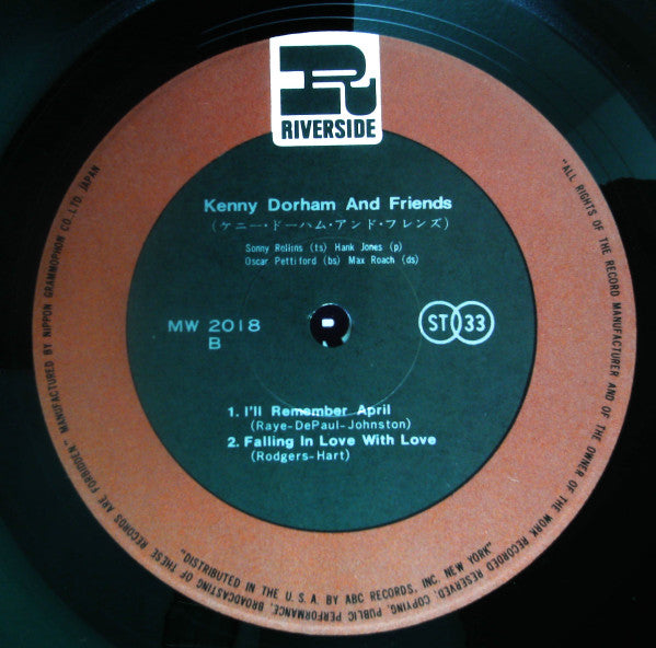 Kenny Dorham - Kenny Dorham And Friends (Vinyl, LP, Compilation, Reissue, Remastered, Stereo) Very Good Plus (VG+) / Good Plus (G+)