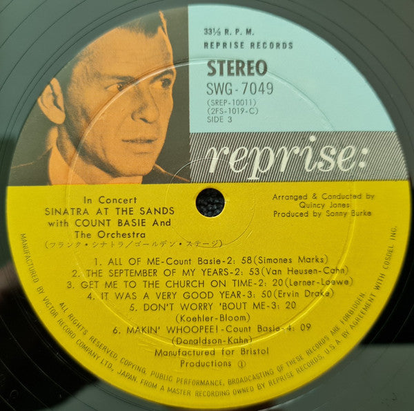 Frank Sinatra - Sinatra At The Sands (2xVinyl, LP, Album, Stereo) Very Good Plus (VG+) / Very Good Plus (VG+)
