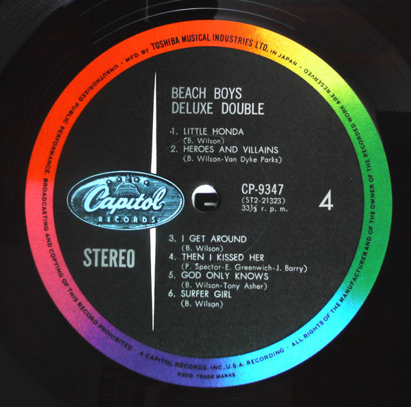 The Beach Boys - Deluxe Double (2xVinyl, LP, Compilation, Stereo) Good Plus (G+) / Good Plus (G+)