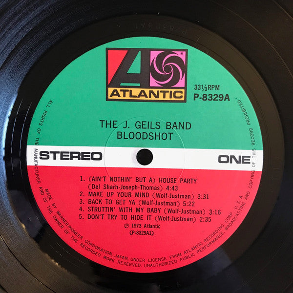 The J. Geils Band - Bloodshot (Vinyl, LP, Album) Very Good Plus (VG+) / Very Good (VG)