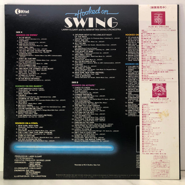 Larry Elgart And His Manhattan Swing Orchestra - Hooked On Swing (Vinyl, LP, Album) Very Good Plus (VG+) / Very Good (VG)