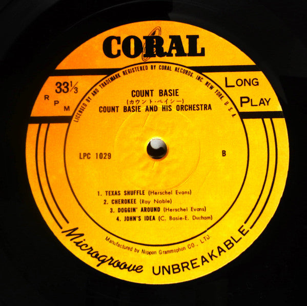 Count Basie Orchestra - Count Basie (Vinyl, LP, 10", Compilation, Mono) Very Good (VG) / Very Good (VG)