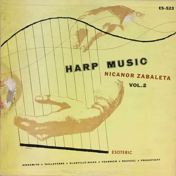 Nicanor Zabaleta - Harp Music Vol. 2 (Vinyl, LP, Album, Mono) Good Plus (G+) / Good Plus (G+)