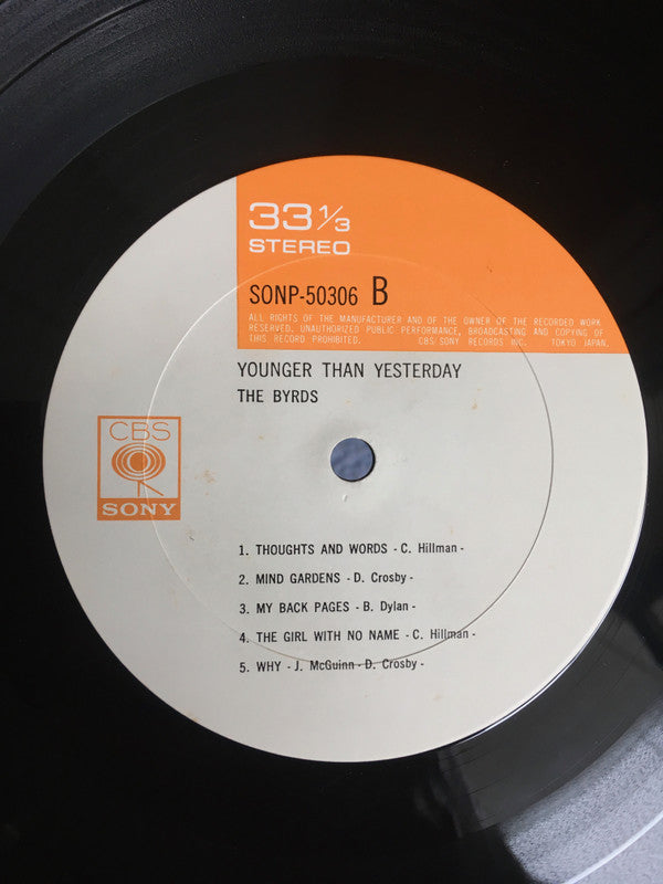 The Byrds - Younger Than Yesterday (Vinyl, LP, Album, Stereo) Very Good Plus (VG+) / Very Good Plus (VG+)