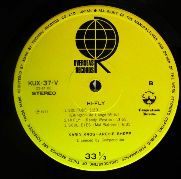Karin Krog - Hi-Fly (Vinyl, LP, Album) Near Mint (NM or M-) / Near Mint (NM or M-)
