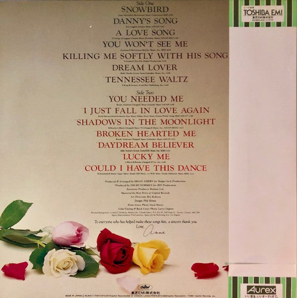 Anne Murray - Anne Murray's Greatest Hits (Vinyl, LP, Compilation, Stereo) Very Good Plus (VG+) / Very Good Plus (VG+)