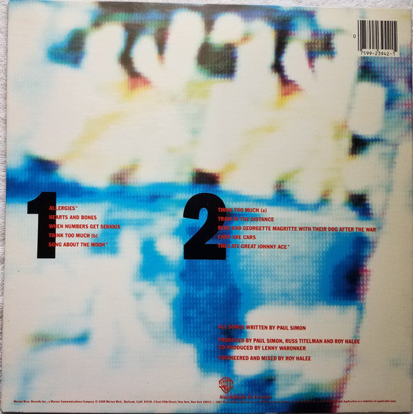 Paul Simon - Hearts And Bones (Vinyl, LP, Album) Very Good Plus (VG+) / Near Mint (NM or M-)