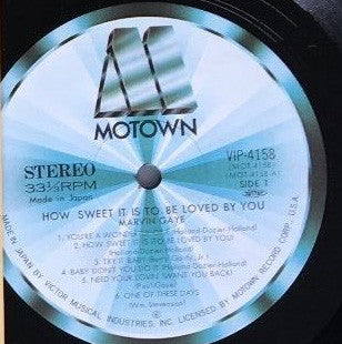 Marvin Gaye - How Sweet It Is To Be Loved By You (Vinyl, LP, Album, Reissue, Stereo) Very Good Plus (VG+) / Very Good Plus (VG+)