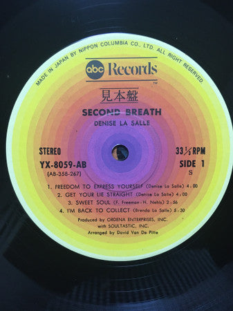 Denise LaSalle - Second Breath (Vinyl, LP, Album, Promo) Very Good Plus (VG+) / Very Good (VG)