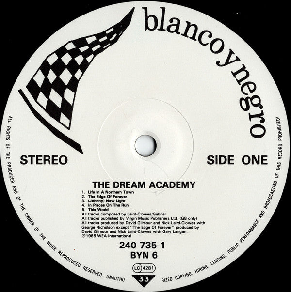 The Dream Academy - The Dream Academy (Vinyl, LP, Album, Stereo) Very Good Plus (VG+) / Very Good Plus (VG+)