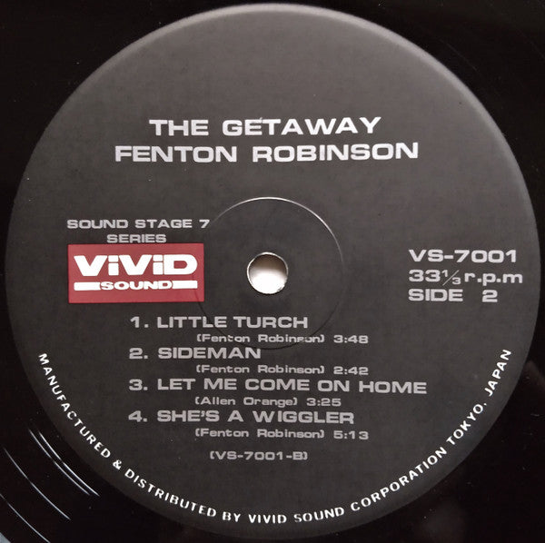 Fenton Robinson - The Getaway (Vinyl, LP, Album, Reissue, Stereo) Very Good Plus (VG+) / Very Good (VG)
