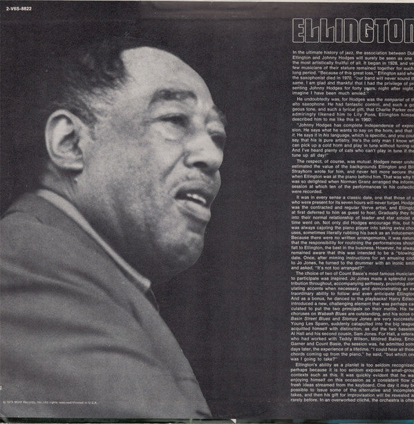 Duke Ellington - Blues Summit (2xVinyl, LP, Compilation, Reissue) Very Good (VG) / Very Good (VG)