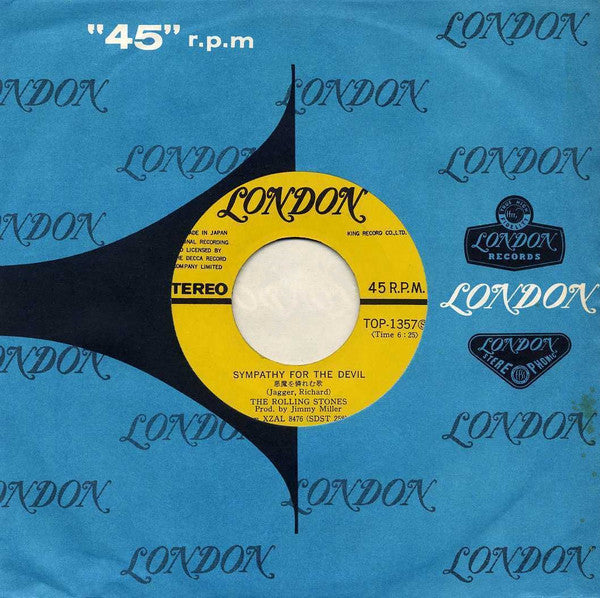 The Rolling Stones - Sympathy For The Devil (Vinyl, 7", 45 RPM) Very Good Plus (VG+) / Good Plus (G+)
