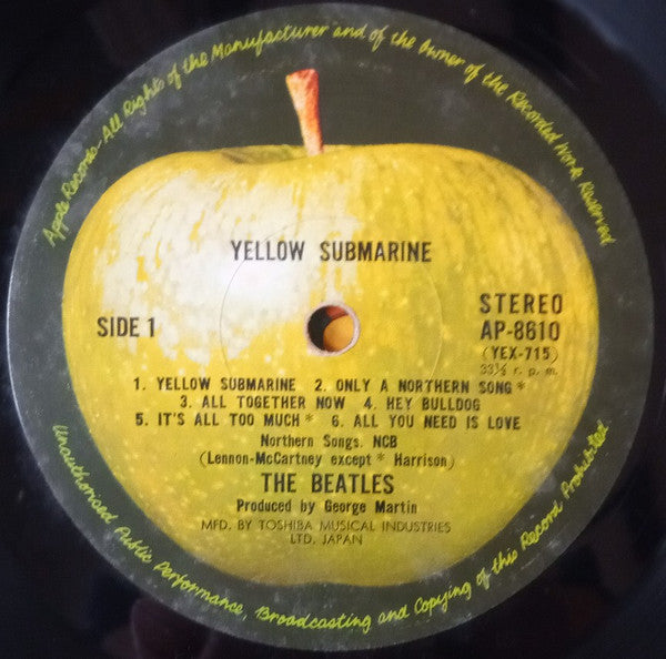 The Beatles - Yellow Submarine (Vinyl, LP, Album, Stereo) Very Good (VG) / Good Plus (G+)