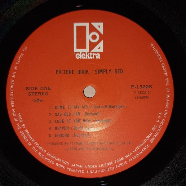 Simply Red - Picture Book (Vinyl, LP, Album) Very Good Plus (VG+) / Very Good Plus (VG+)