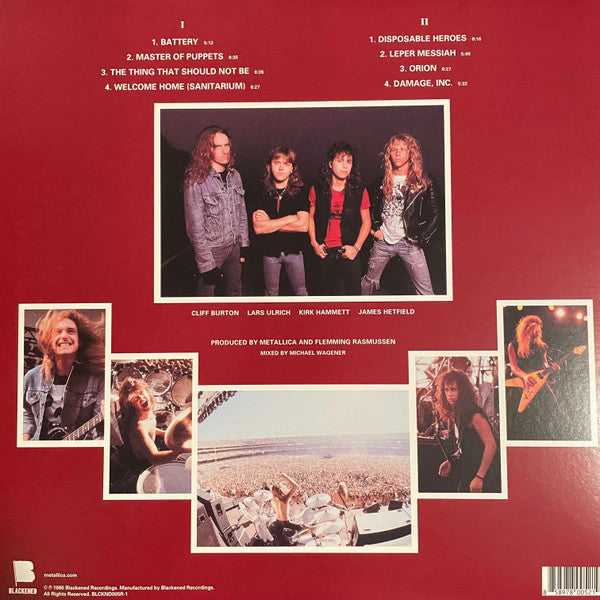 Metallica - Master Of Puppets (Vinyl, LP, Album, Reissue, Remastered) Near Mint (NM or M-) / Near Mint (NM or M-)
