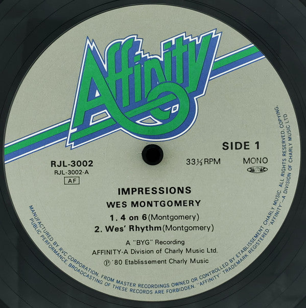 Wes Montgomery - Impressions (Vinyl, LP, Reissue, Mono)