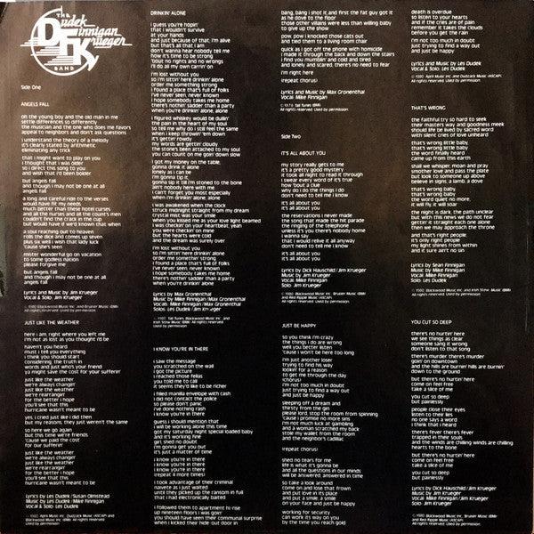 The Dudek Finnigan Krueger Band - DFK (Vinyl, LP, Album, Stereo) Very Good (VG) / Very Good Plus (VG+)