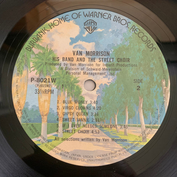 Van Morrison - His Band And The Street Choir (Vinyl, LP, Album) Very Good Plus (VG+) / Very Good (VG)