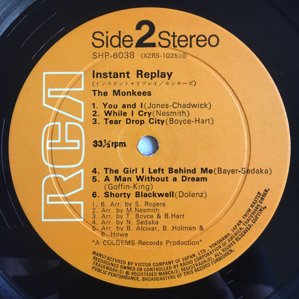 The Monkees - Instant Replay (Vinyl, LP, Album, Stereo) Very Good (VG) / Good Plus (G+)