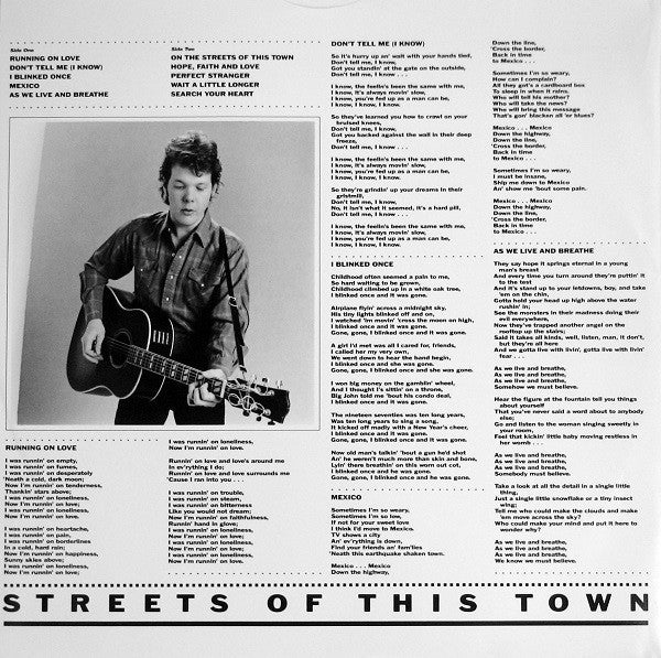 Steve Forbert - Streets Of This Town (Vinyl, LP, Album) Very Good Plus (VG+) / Good (G)