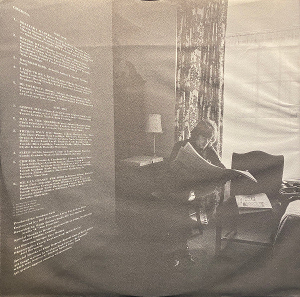 Graham Nash - Songs For Beginners (Vinyl, LP, Album, Repress, Stereo) Good Plus (G+) / Very Good (VG)