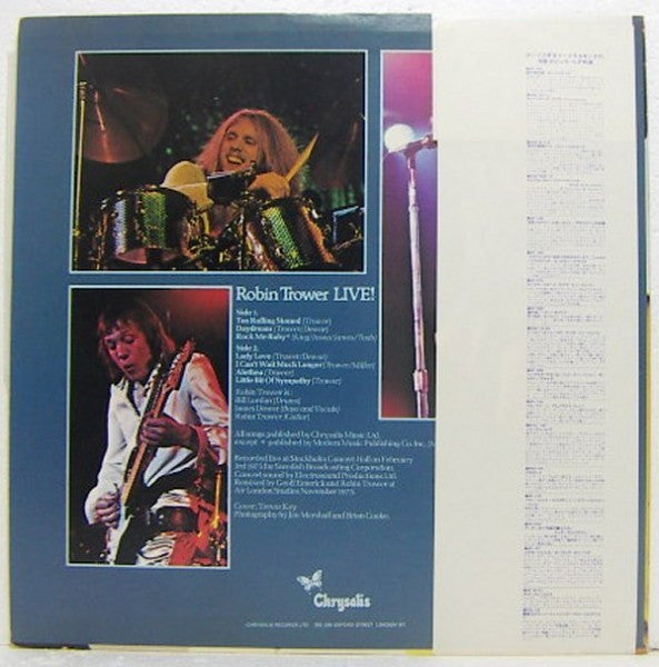 Robin Trower - Robin Trower Live! (Vinyl, LP, Album, Limited Edition) Very Good Plus (VG+) / Very Good Plus (VG+)