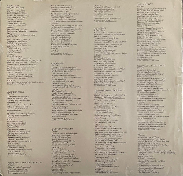 Tom Jans - The Eyes Of An Only Child (Vinyl, LP, Album, Stereo) Very Good Plus (VG+) / Good (G)