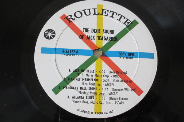 Jack Teagarden - The Dixie Sound Of Jack Teagarden (Vinyl, LP, Album, Mono) Very Good (VG) / Very Good Plus (VG+)