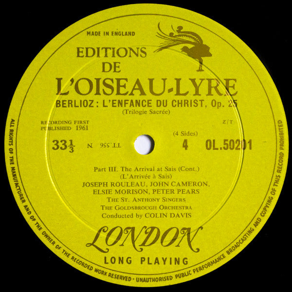 Hector Berlioz - L'Enfance Du Christ (2xVinyl, LP, Reissue, Mono) Very Good Plus (VG+) / Very Good Plus (VG+)