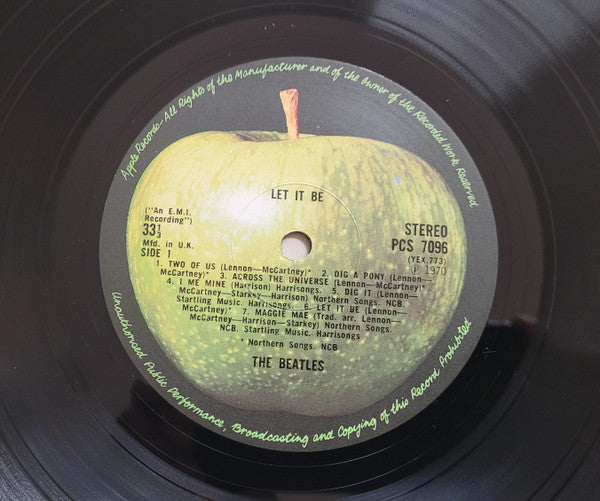 The Beatles - Let It Be (Vinyl, LP, Album, Reissue, Stereo) Very Good Plus (VG+) / Very Good (VG)