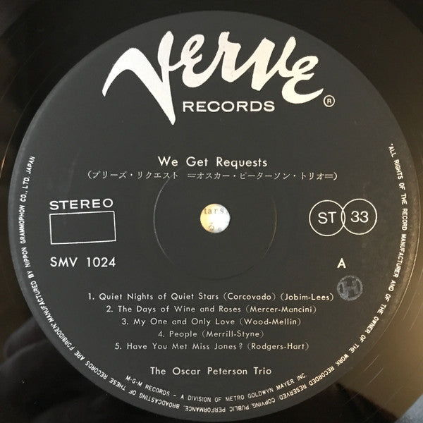 The Oscar Peterson Trio - We Get Requests (Vinyl, LP, Album, Stereo) Good Plus (G+) / Very Good (VG)
