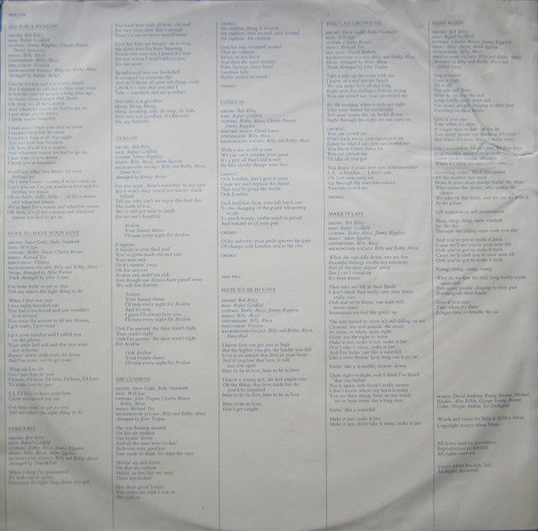 Alessi - All For A Reason (Vinyl, LP, Album) Very Good Plus (VG+) / Very Good Plus (VG+)