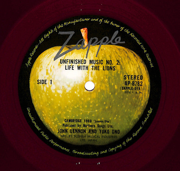John Lennon & Yoko Ono - Unfinished Music No. 2: Life With The Lions (Vinyl, LP, Album) Very Good (VG) / Good Plus (G+)