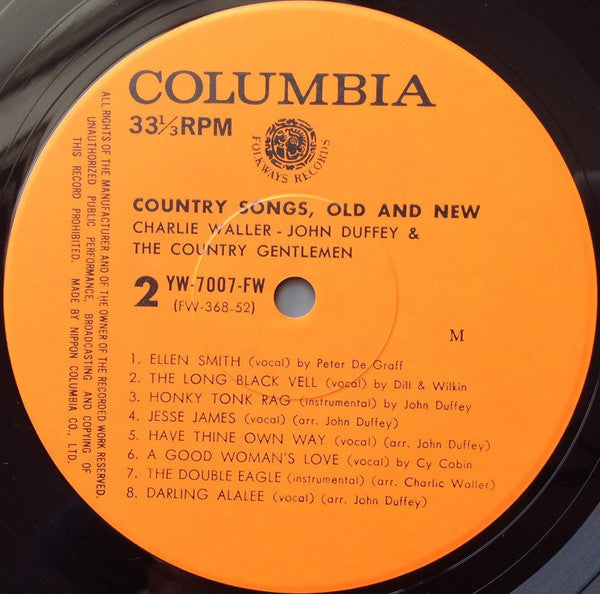Charlie Waller - Country Songs, Old And New = 栄光のカントリー・ジェントルメン Vol....