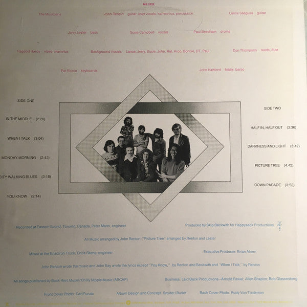 John Renton - Half In Half Out (Vinyl, LP) Very Good Plus (VG+) / Good Plus (G+)