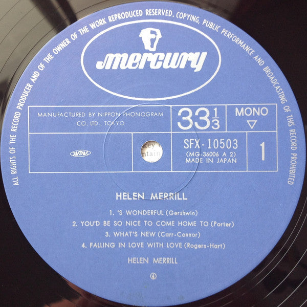 Helen Merrill - Helen Merrill = ユード・ビー・ソー・ナイス (Vinyl, LP, Album, Re...