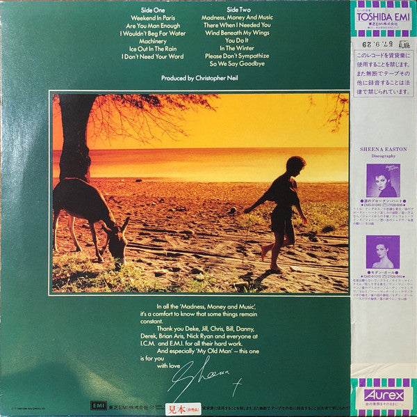 Sheena Easton - Madness, Money And Music (Vinyl, LP, Album, Promo, Stereo) Very Good Plus (VG+) / Very Good (VG)