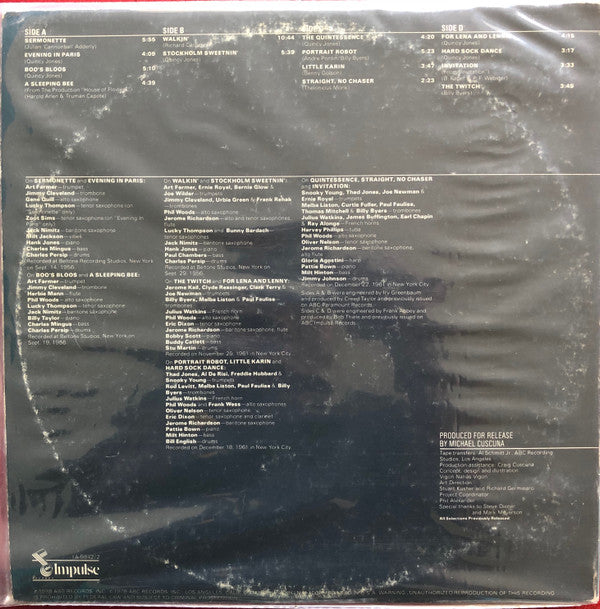 Quincy Jones - The Quintessential Charts (2xVinyl, LP, Compilation, Reissue, Stereo) Very Good (VG) / Very Good Plus (VG+)