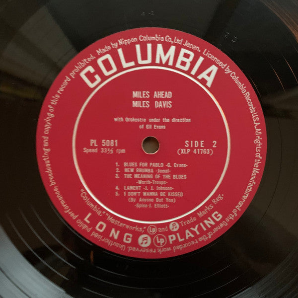 Miles Davis + 19 - Miles Ahead (Vinyl, LP, Album, Mono) Very Good Plus (VG+) / Very Good (VG)