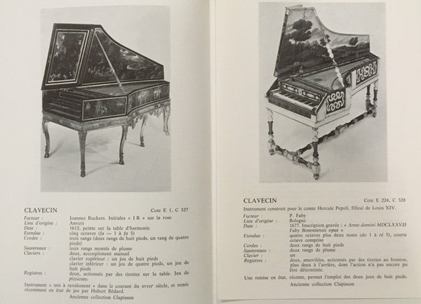Antonio de Cabezón - Les Instruments Précieux Du Musée Du Conservatoire - Vol.1 - Les Instruments A Clavier (Vinyl, LP, Album) Very Good Plus (VG+) / Very Good Plus (VG+)