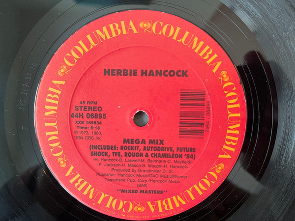 Herbie Hancock - Rockit / Mega Mix (Vinyl, 12", 33 ⅓ RPM, 45 RPM) Very Good (VG) / Very Good (VG)