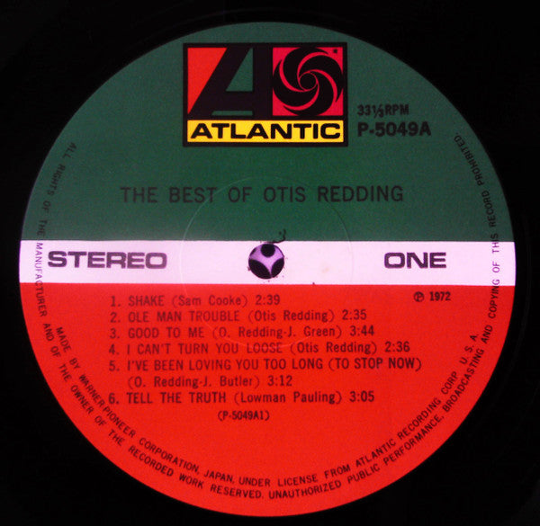 Otis Redding - The Best Of Otis Redding (2xVinyl, LP, Compilation, Reissue, Stereo) Near Mint (NM or M-) / Near Mint (NM or M-)