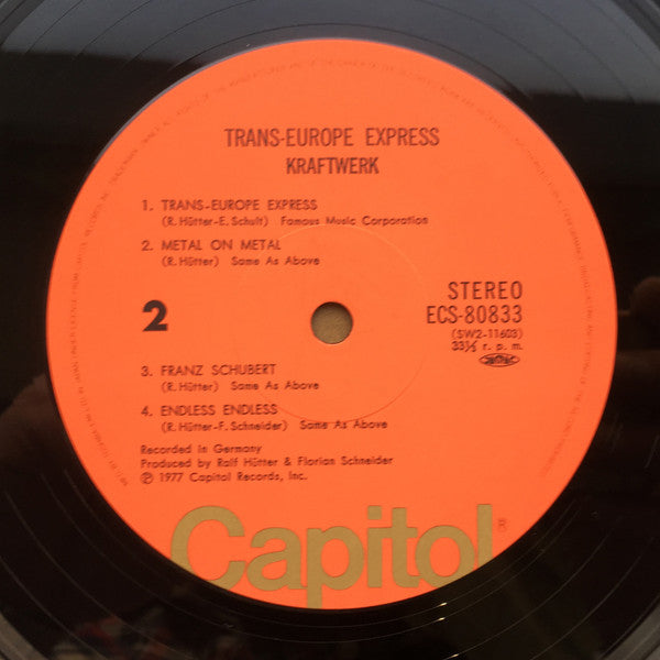 Kraftwerk - Trans Europe Express (Vinyl, LP, Album, Repress) Very Good Plus (VG+) / Very Good (VG)