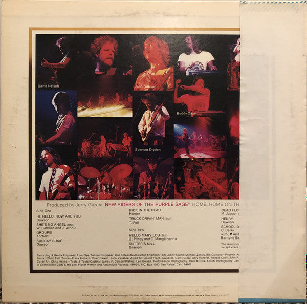 New Riders Of The Purple Sage - Home, Home On The Road (Vinyl, LP, Album) Very Good (VG) / Fair (F)