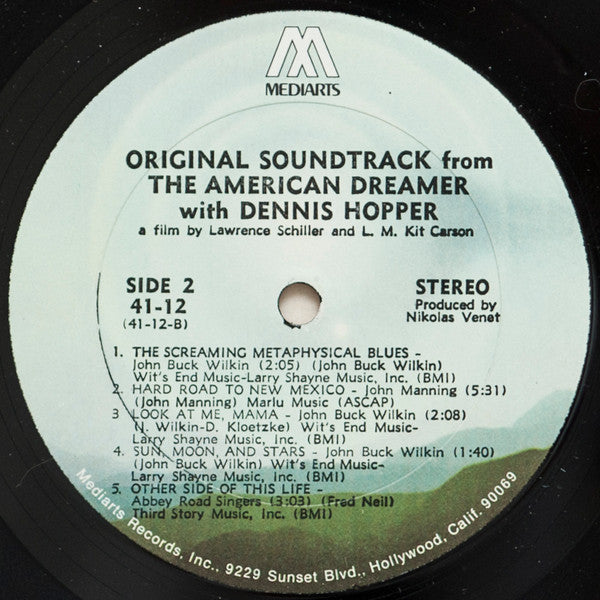 Various - Dennis Hopper In "The American Dreamer" (Vinyl, LP, Album, Stereo) Good Plus (G+) / Good (G)